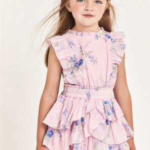 New with Tags LoveShackFancy girls Decker Dress in Juicy Plum